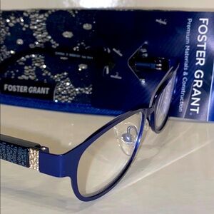 Foster Grant ISA Navy Blue Glasses +1.50
